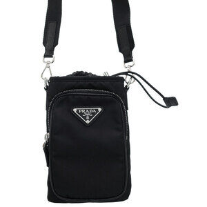 PRADA Re Smartphone Bag Shoulder Crossbody Bag Black